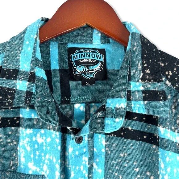 Angry Minnow Mens Donkey Bad Ass Flannel Soft Shirt Sz XL - Picture 2 of 4